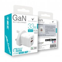 牛魔王 GN33X 33W 2 位 GaN USB 充電器